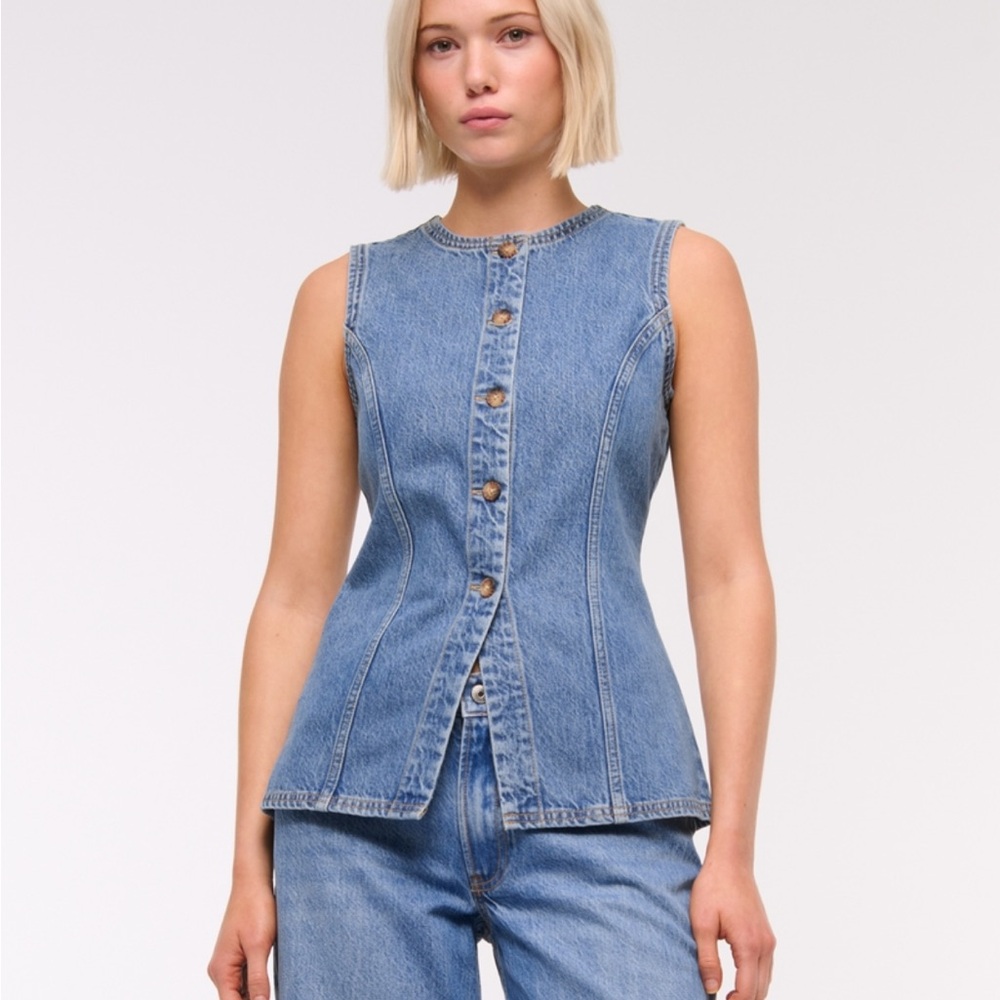 Abercrombie denim vest